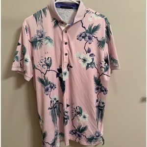 Greyson Polo Floral Print - M
